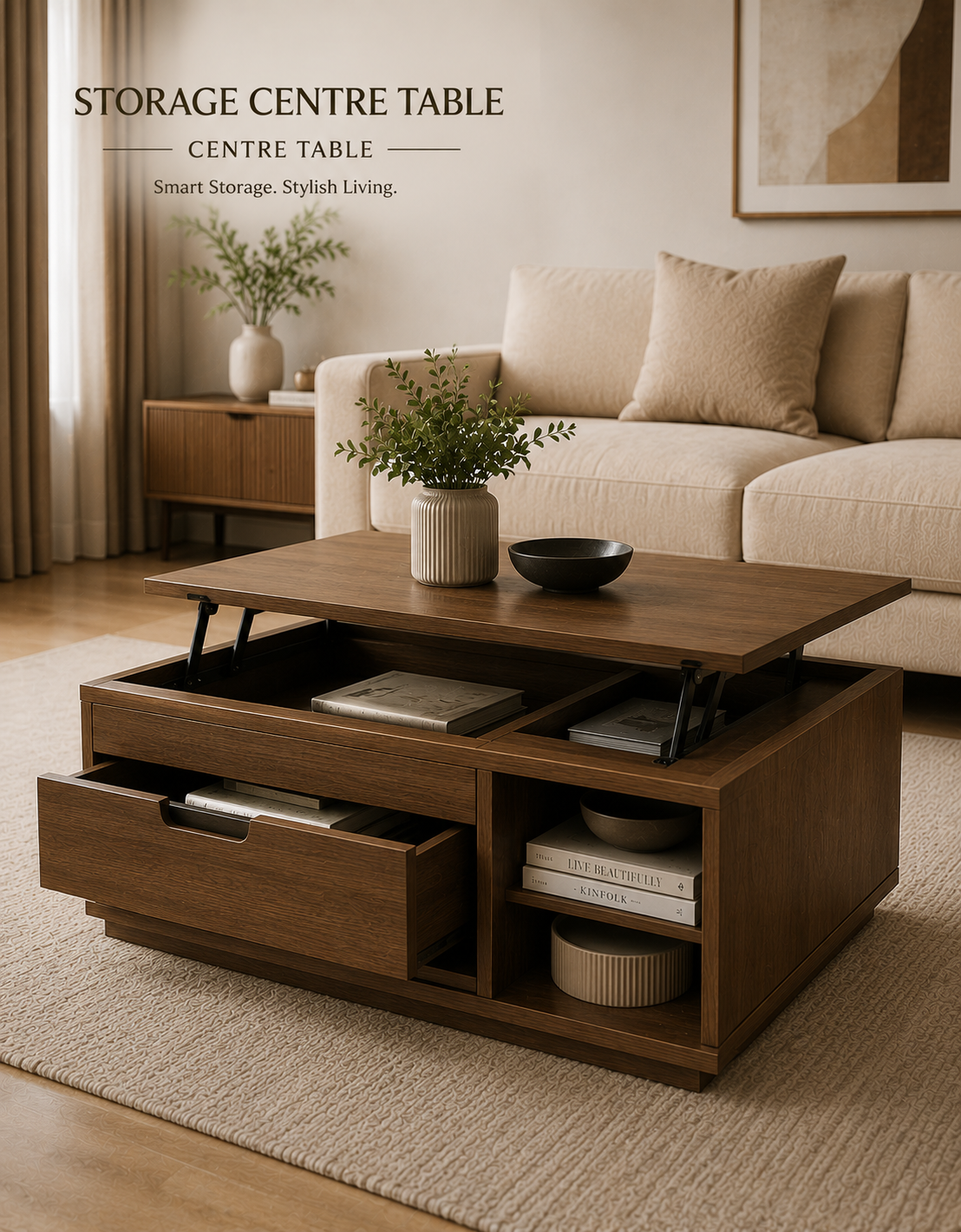 The Elevate Smart Storage Centre Table