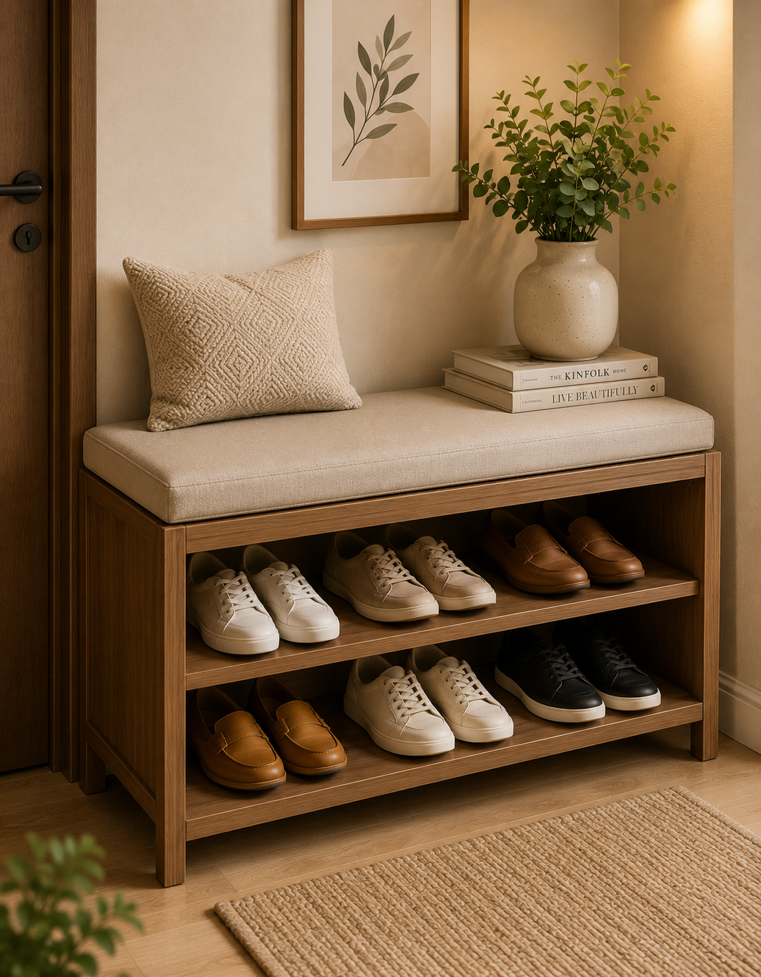 The Cozy Entryway Shoe Bench