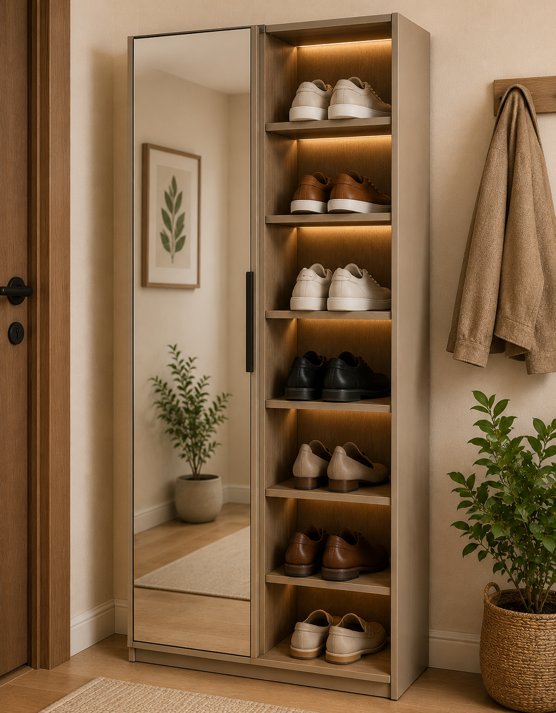 The Reflection Lighted Shoe Wardrobe