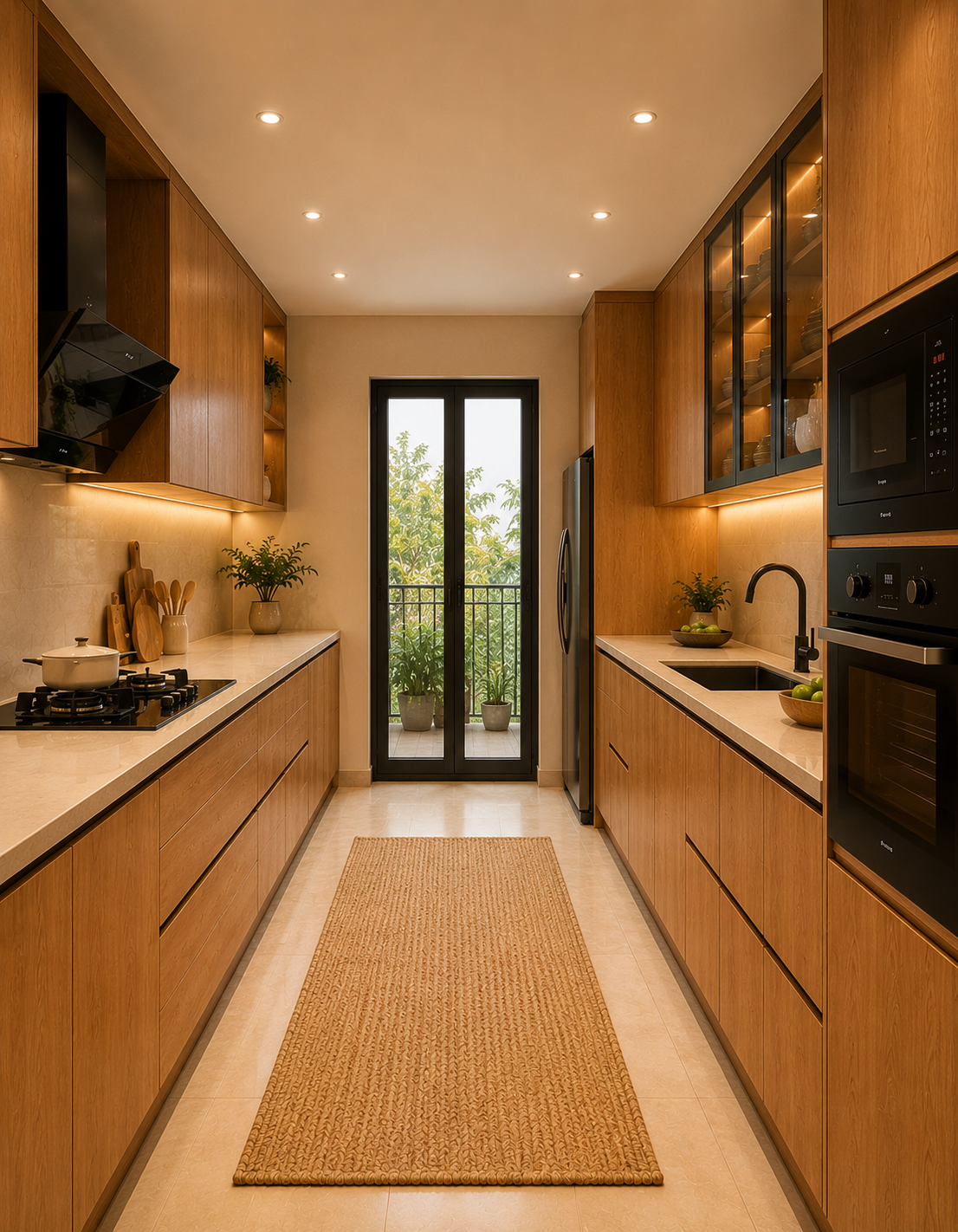 The Linear Harmony Parallel Kitchen